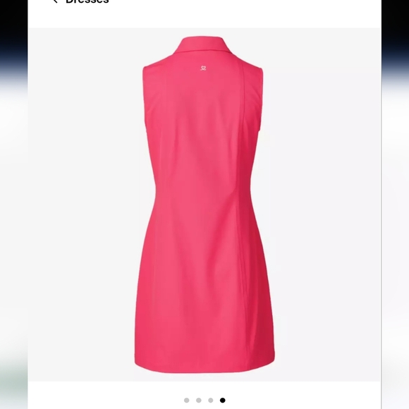 Daily Sports Fuchsia Zip-Front Mini Dress Golf Athletic Medium PGA Casual Sporty - Picture 11 of 13